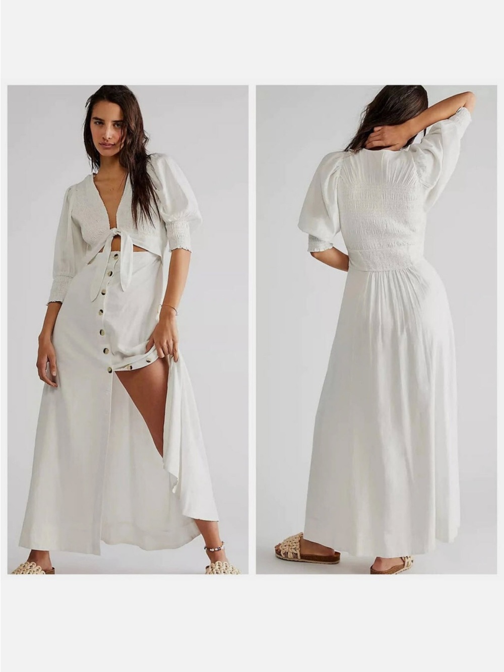 Free people String of Hearts White dress size Small